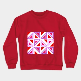 Red glass triangles Crewneck Sweatshirt